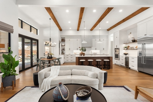 Open Concept Living Room and Kitchen - Kitchen Remodel